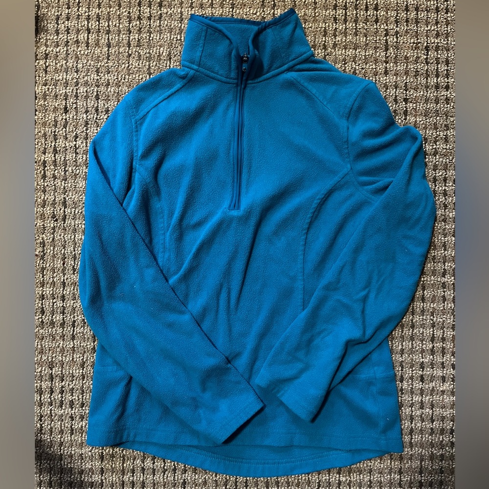 Lands' End Blue Fleece Pullover